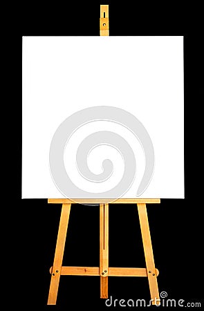 Royalty Free Stock Photography: Canvas Easel. Image: 6010017