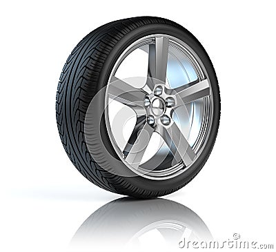 Wheels  on Royalty Free Stock Images  Car Alloy Wheels  Image  24528939