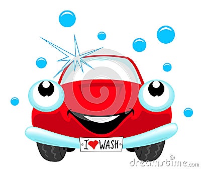  Images on Royalty Free Stock Photos  Car Wash   The Cartoon Red Car Wash