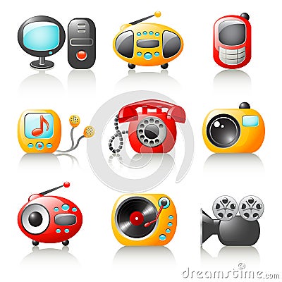 Home Appliances on Royalty Free Stock Images  Cartoon Media Home Appliances