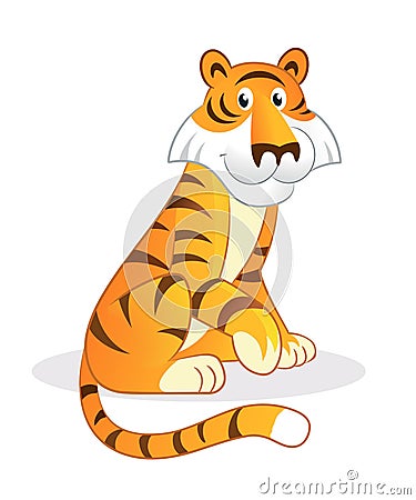 Stock Images Free on Cartoon Tiger Royalty Free Stock Images   Image  12013019
