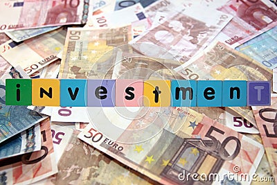 Cash House Investment In Toy Letters Stock Image - Image: 16188241