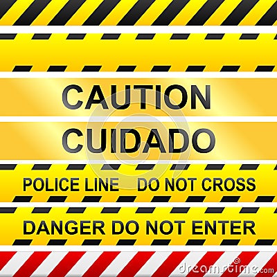 Free Vector Labels on And Police Tape   Vector Royalty Free Stock Photos   Image  8821088