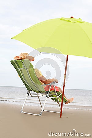 Beach Chairs on Chair On The Beach Stock Photo   Image  10917400