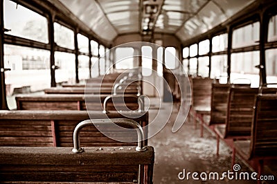 Vintage Chairs on Home   Royalty Free Stock Photography  Chairs In Vintage Train
