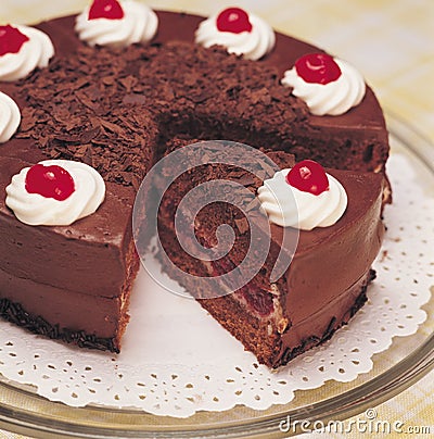 Sugar Free Birthday Cake on Chocolate Cake Royalty Free Stock Photos   Image  1684878