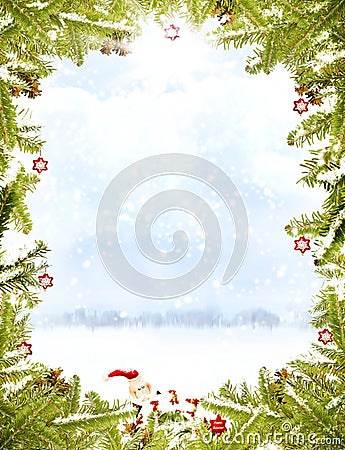 Royalty Free Stock Images: Christmas frame. Image: 16972129