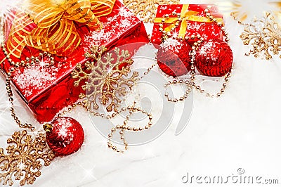 Royalty Free Stock Photos: Christmas gifts and decorations. Image: 27584618