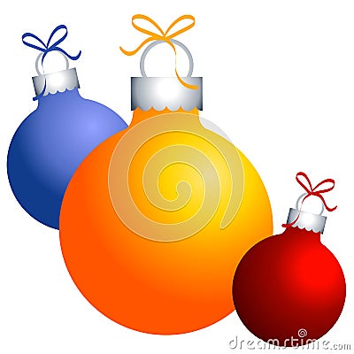 Christmas Ornaments on Christmas Ornaments Clip Art Stock Image   Image  3765881