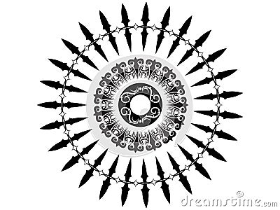 tribal tattoos circle. This is a circle Tribal tattoo