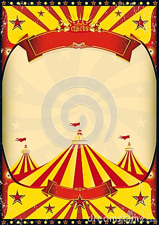 Free Vector Flyer on Circus Poster Big Top Royalty Free Stock Photos   Image  24992348