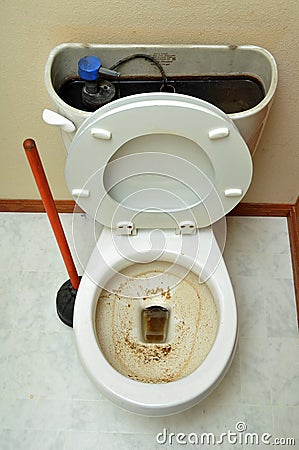 Stock Photo: Clogged Toilet. Image: 12257880