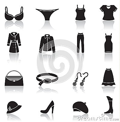 Cloths on Home   Royalty Free Stock Image  Clothes Icons