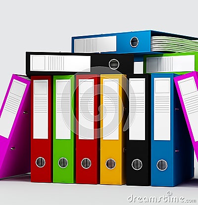 Legal Size Colored Paper on Colored Ring Binders Archidea Dreamstime Com Id 5723272 Level 2 Size