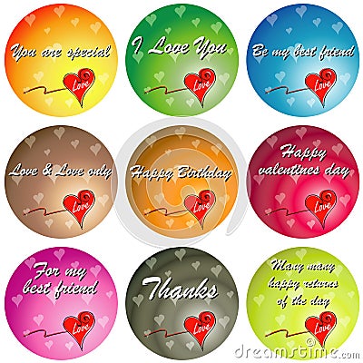 Picture  Quotes on Stock Images  Colorful Love With Quotes  Image  5321604