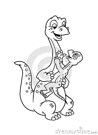 Dinosaur Coloring Sheets on Royalty Free Illustration  Coloring Pages Dinosaur  Image  15595088
