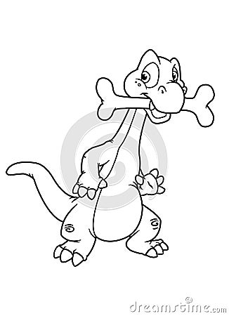 Dinosaur Coloring Sheets on Stock Illustration  Coloring Pages Dinosaur  Image  15598003