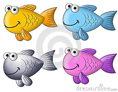 Fish Clip  on Colourful Cartoon Fish Clip Art Royalty Free Stock Photography   Image