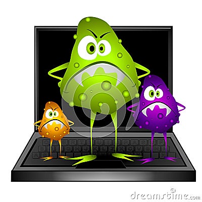 computer viruses cartoon. COMPUTER VIRUS BUGS CLIP ART