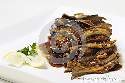 cooked eel