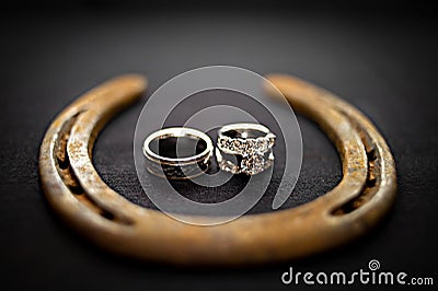 Cowboy Wedding Rings on Stock Photo  Cowboy Wedding Rings  Image  18922330