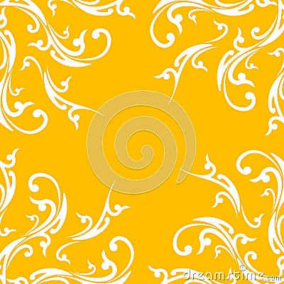CREATIVE ABSTRACT BACKGROUND WITH FLORAL ELEMENT ON ORANGE COLOR (click 