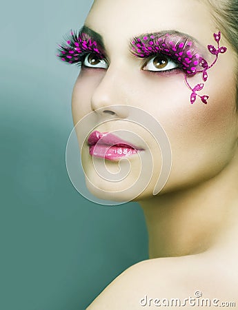 Creative Design Portfolio on Creative Makeup Stock Photos   Image  17421723