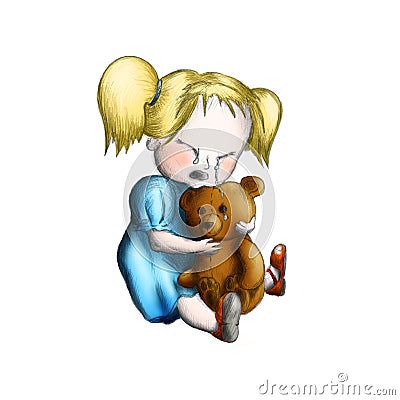 crying-girl-with-toy-bear-thumb7336512.j
