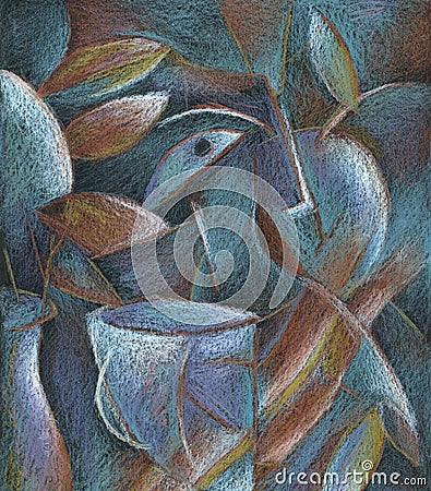 Abstract Painting Images on Royalty Free Stock Images  Cubism Pastel Painting Abstract Art