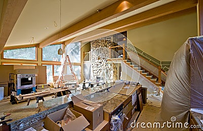 Home Remodel on Home   Stock Photo  Custom Home Remodeling