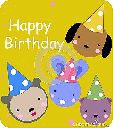 Cute Birthday Cards on Cute Birthday Card Stock Photo   Image  11615190