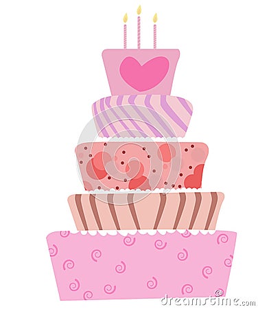 18th Birthday Cake on Cute Cake Royalty Free Stock Photos   Image  7140188