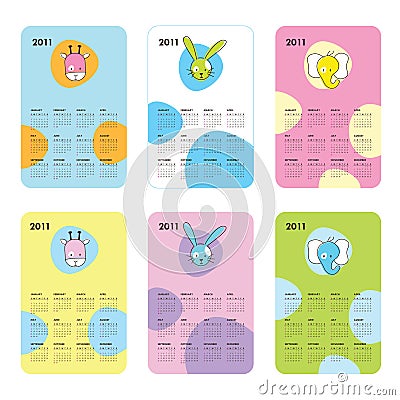 2011 Calendar Free on Royalty Free Stock Images  Cute Calendars 2011  Image  18251809