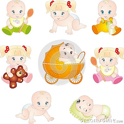 Cute Baby Images on Stock Images  Cute Cartoon Babies  Image  14233774