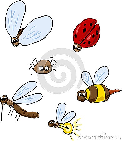 firefly insect cartoon. firefly insect cartoon. Cute cartoon bugs, insect; Cute cartoon bugs, insect