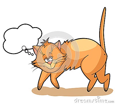 Cute Animated Cats on Cute Cartoon Cat Dreams Royalty Free Stock Photo   Image  25747815