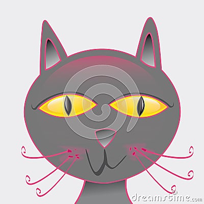 Cute Animated Cats on Cute Cartoon Cat Stock Images   Image  11700854