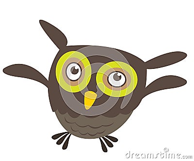 cartoon images of owls. CUTE CARTOON OWL FLYING