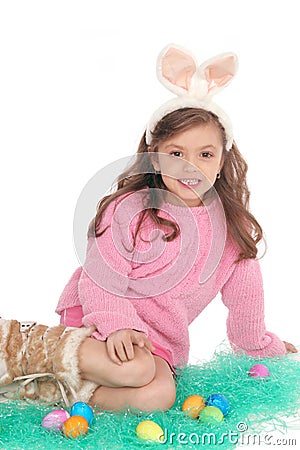 cute easter bunnies to color. CUTE EASTER BUNNY (click image