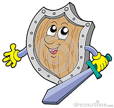 shield and sword. CUTE SHIELD WITH SWORD (click