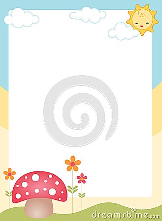 Free Stock on Cute Spring Border   Frame Royalty Free Stock Image   Image  16900746
