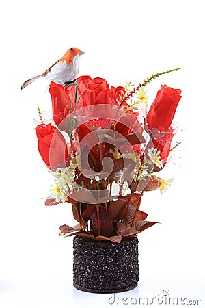 Stock Photo: Decorative rose flower bouquet. Image: 17067400