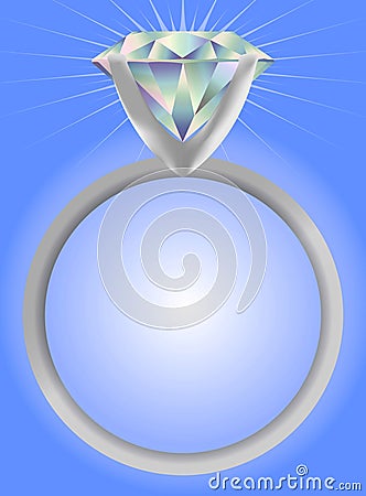 diamond ring drawing. DIAMOND SOLITAIRE RING/EPS