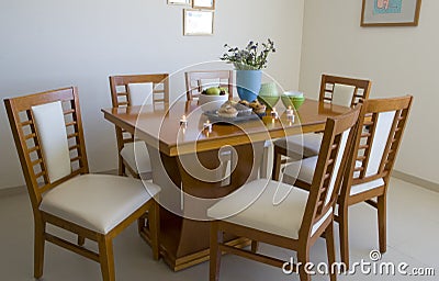 Chairs  Dining Table on Dining Table With Six Chairs  Click Image To Zoom