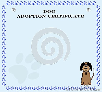 Adopt Puppies on Dog Adoption Certificate Roughcolli Dreamstime Com Id 12967301 Level 2