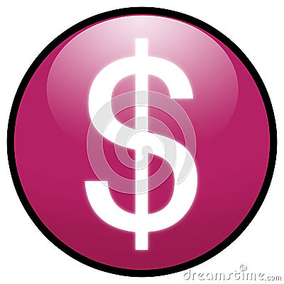 free dollar sign icons. DOLLAR SIGN BUTTON ICON (PINK)