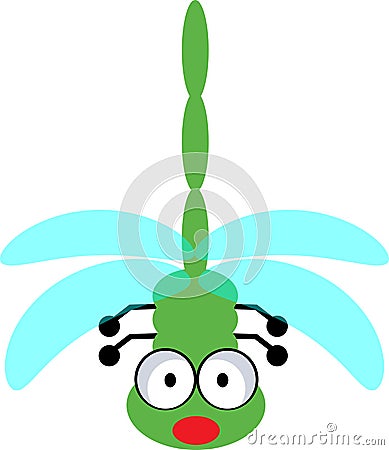 cute dragonfly clipart. Illustration of cute dragonfly