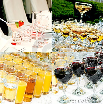 Copyright Free Pictures on Royalty Free Stock Photography  Drinks For A Buffet Table  Image