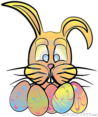 pictures of easter bunnies to colour in. Easter bunny and easter eggs.