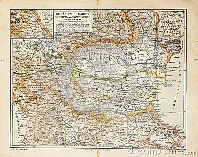 1871 map of europe. EASTERN EUROPE OLD MAP (click